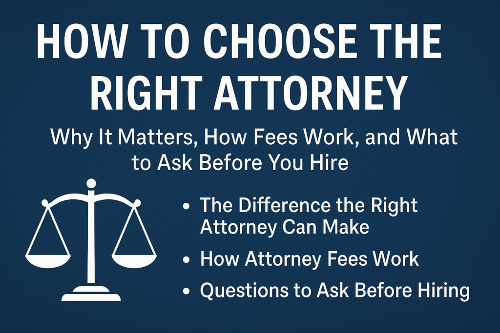 how to choose the right attorney