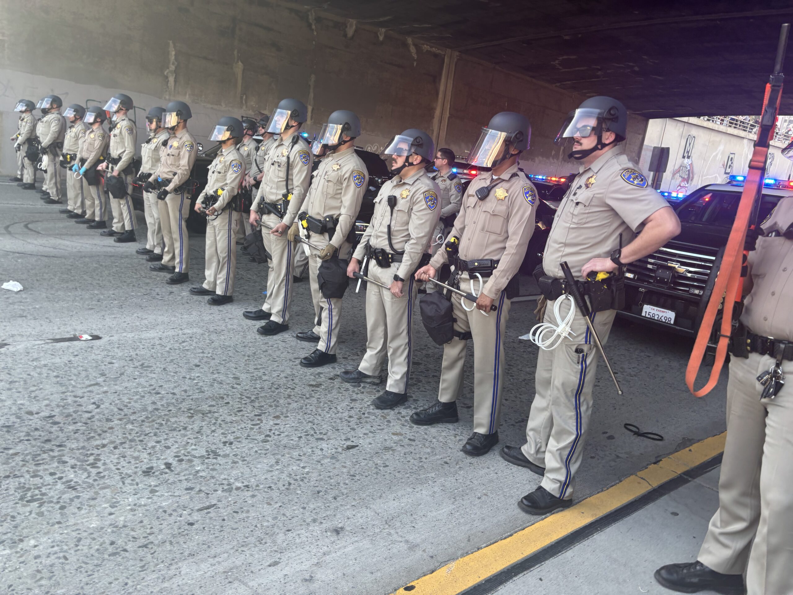 ICE RAID CHP FREEWAY