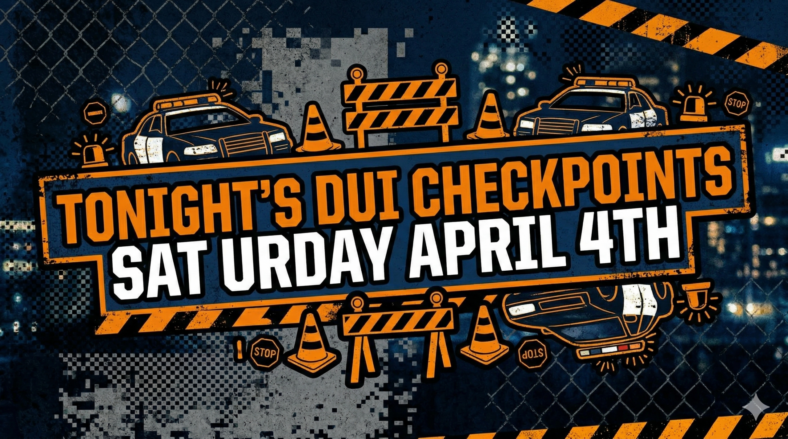 dui checkpoints saturday april 4th 2026